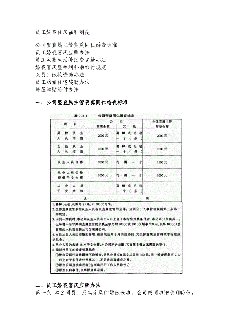 员工婚丧住房福利制度46.doc_第1页