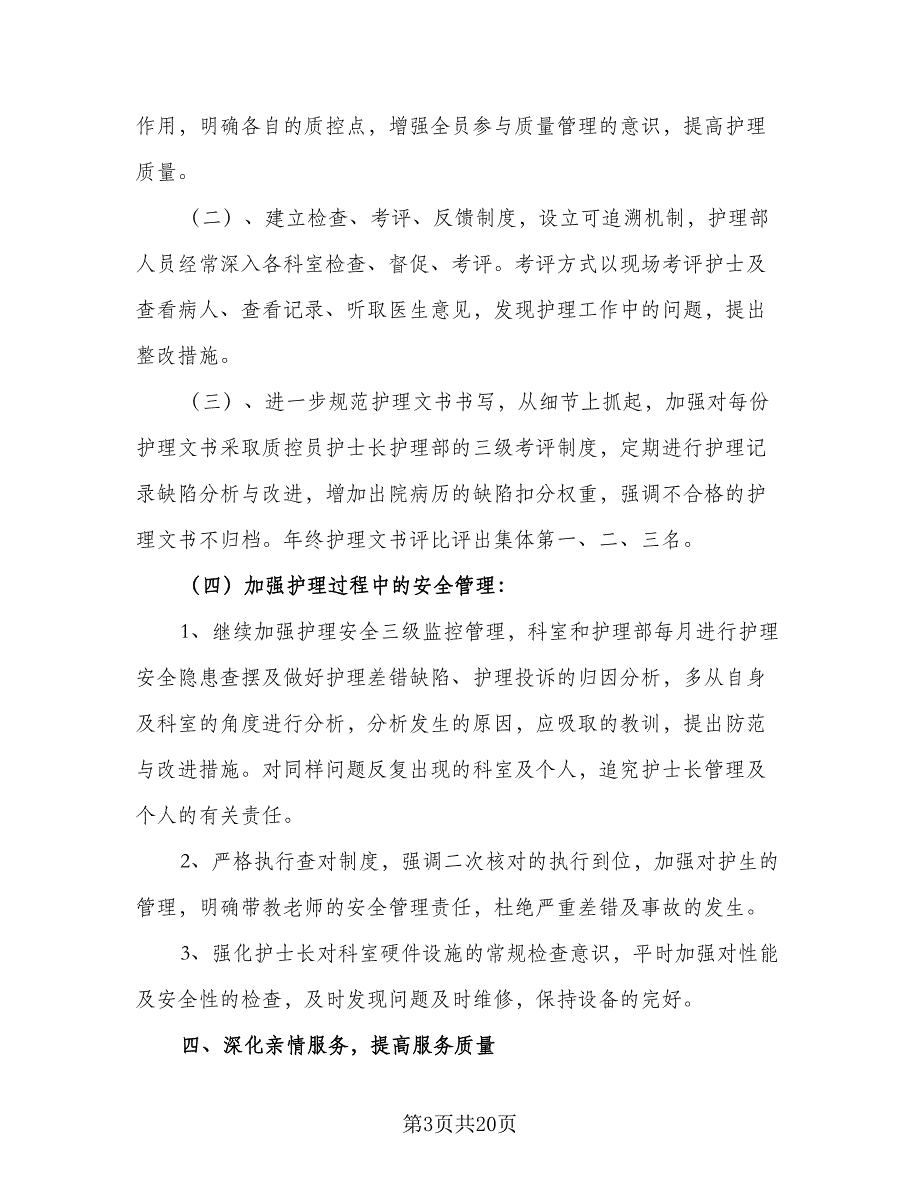 2023年医院护理部工作计划范本（6篇）.doc_第3页