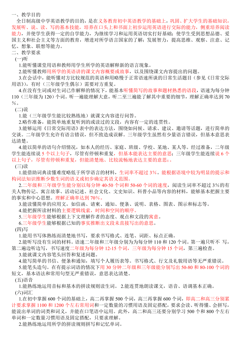 高中英语教学大纲.doc_第1页