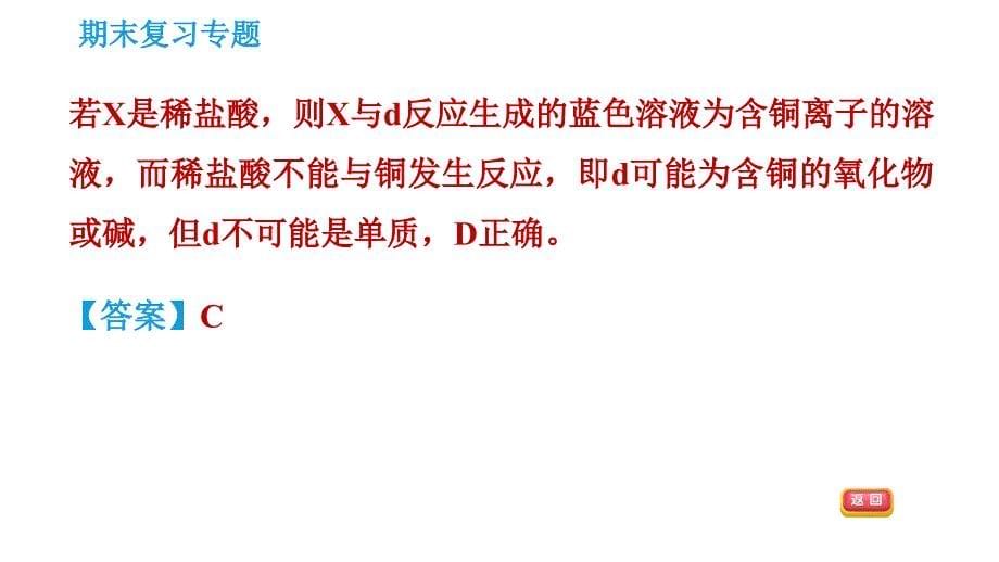 科学版九年级下册化学课件 专题4 物质的推断_第5页