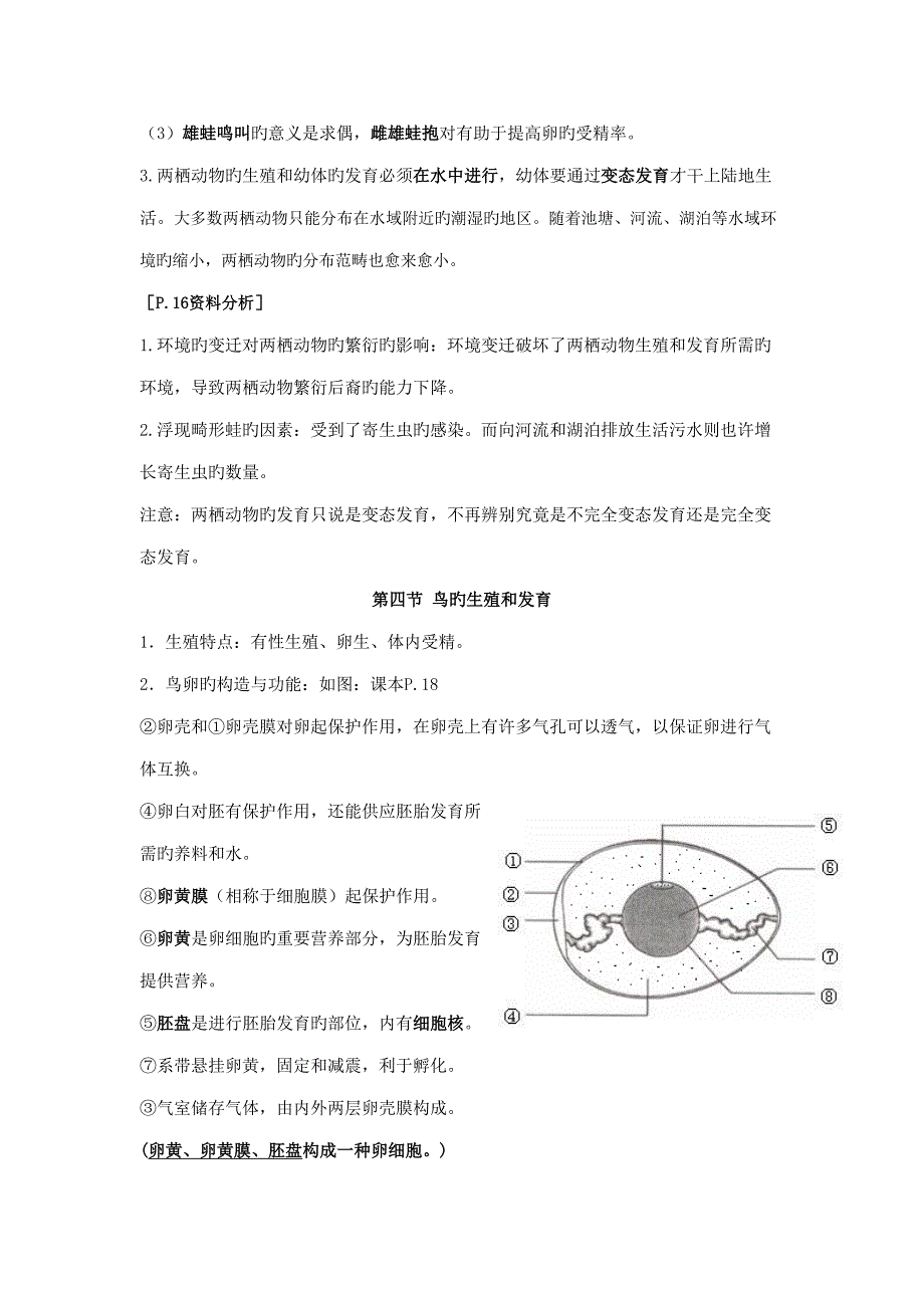 2022最新整理八年级下册人教版生物知识点汇编_第3页