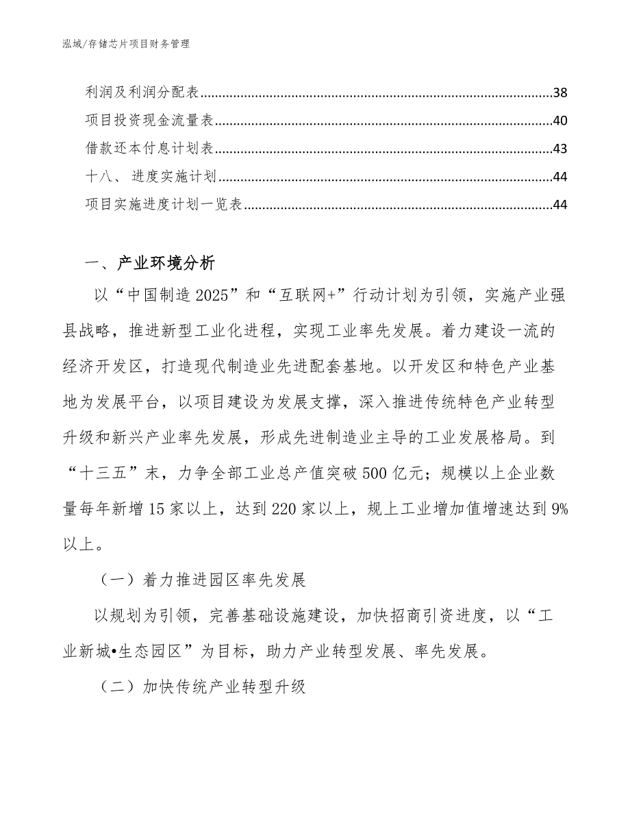 存储芯片项目财务管理【范文】_第2页