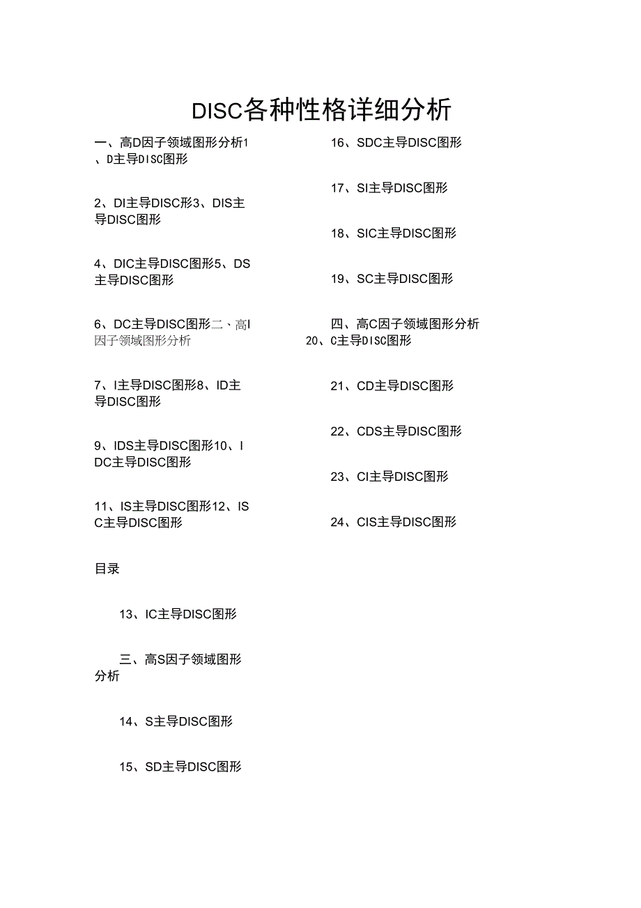 DISC性格测试分析_第1页