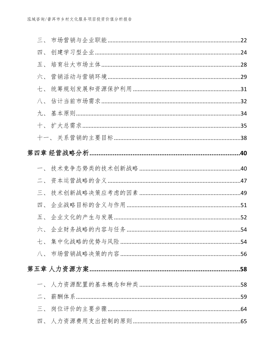 普洱市乡村文化服务项目投资价值分析报告（范文模板）_第3页