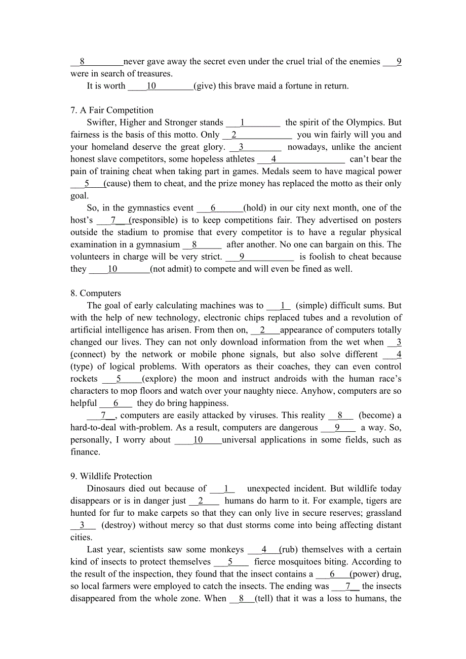 配套语法填空题（高考新题型）.doc_第3页