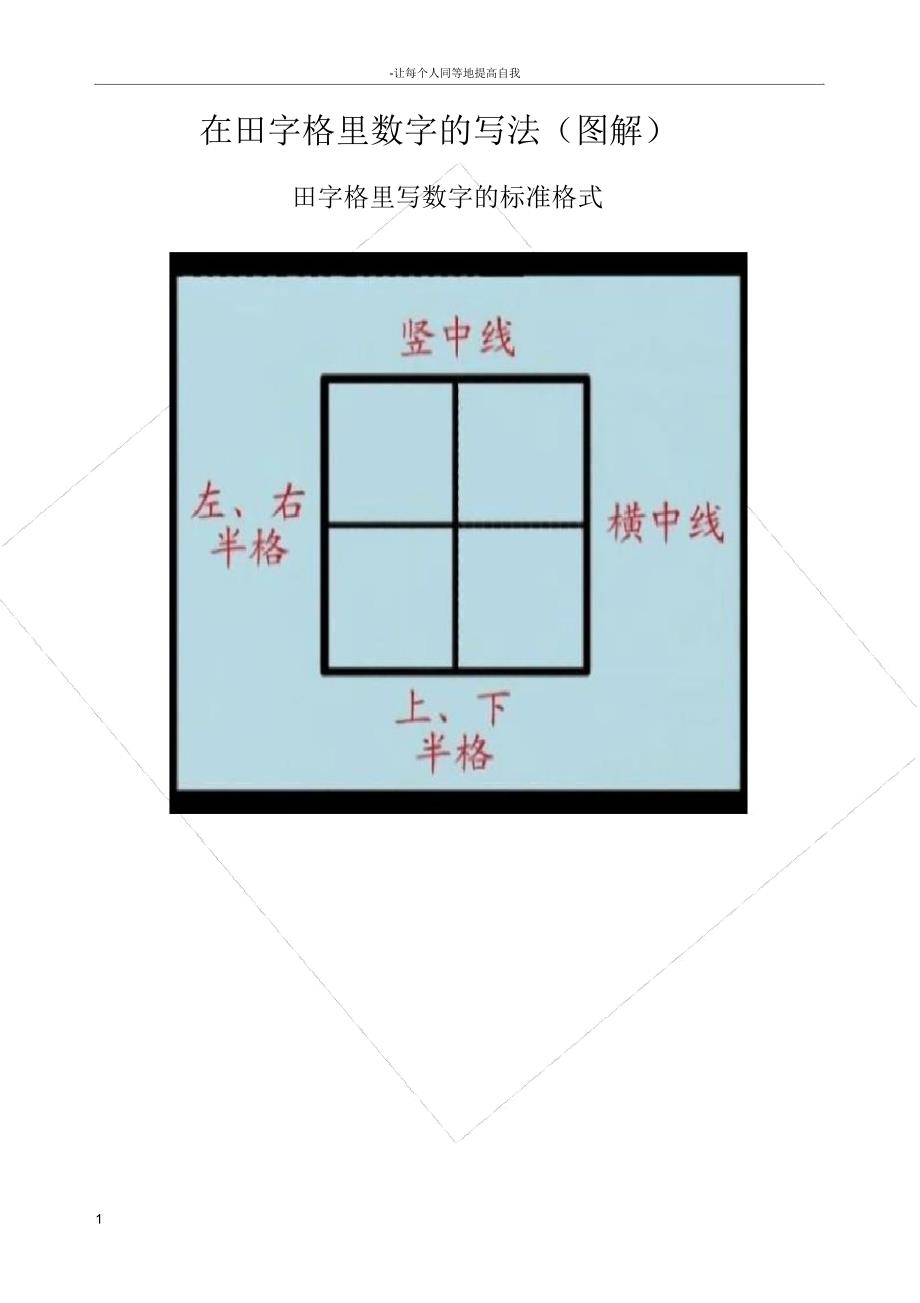 在田字格里数字写法.doc_第1页