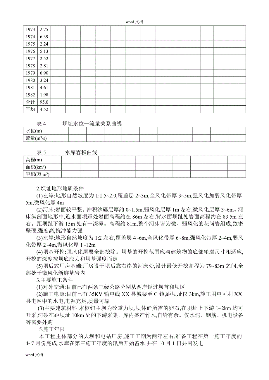 混凝土重力坝施工导流设计方案范本（内容详细）范本_第2页