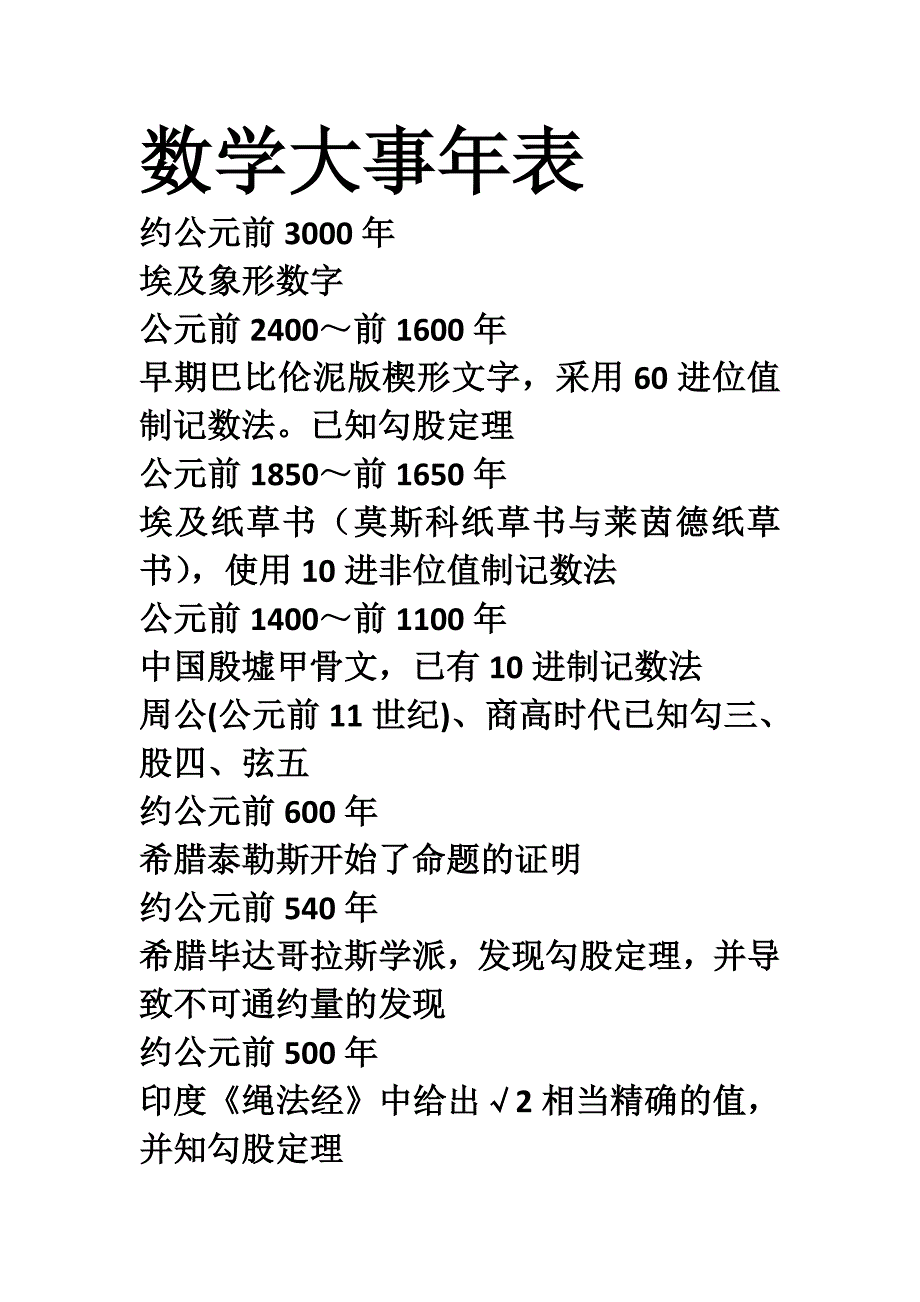 数学大事年表(修订免费版).doc_第1页