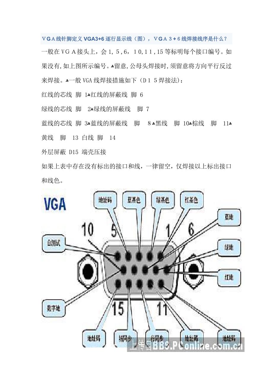 VGA线头焊接法_第1页