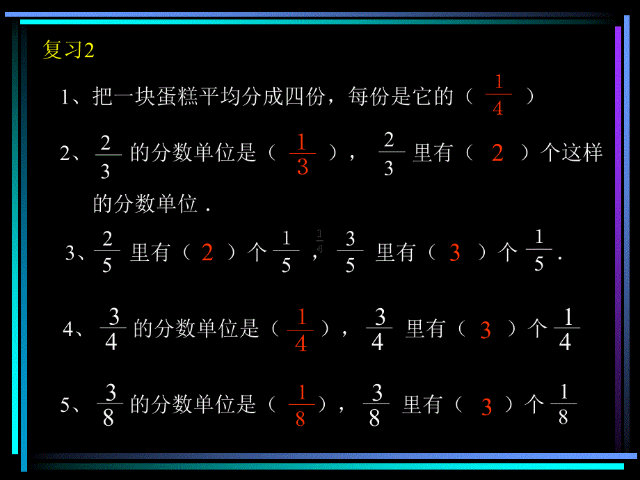 新课标人教版数学三年级上册《分数大小的比较(2)》课件_第4页