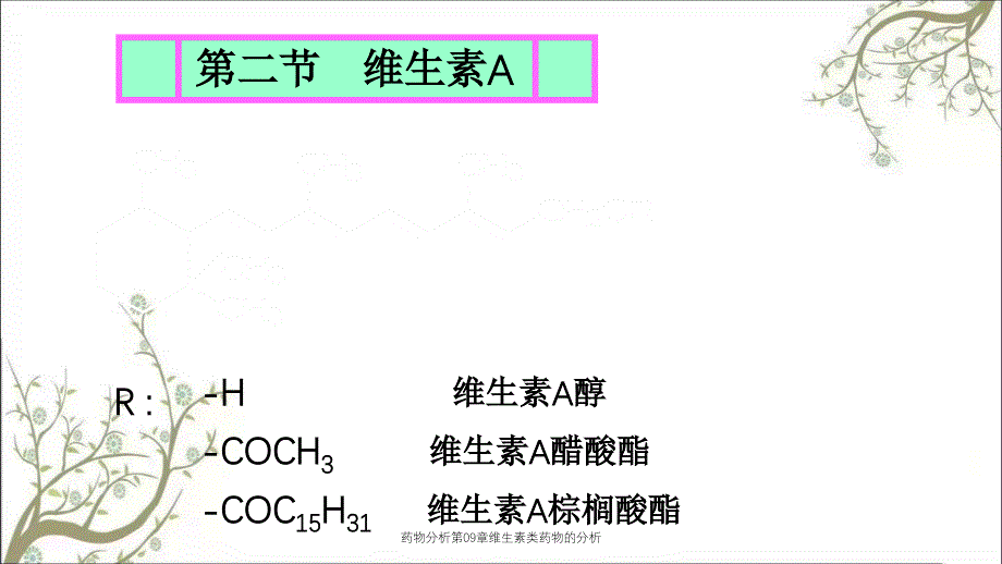 药物分析第09章维生素类药物的分析_第4页