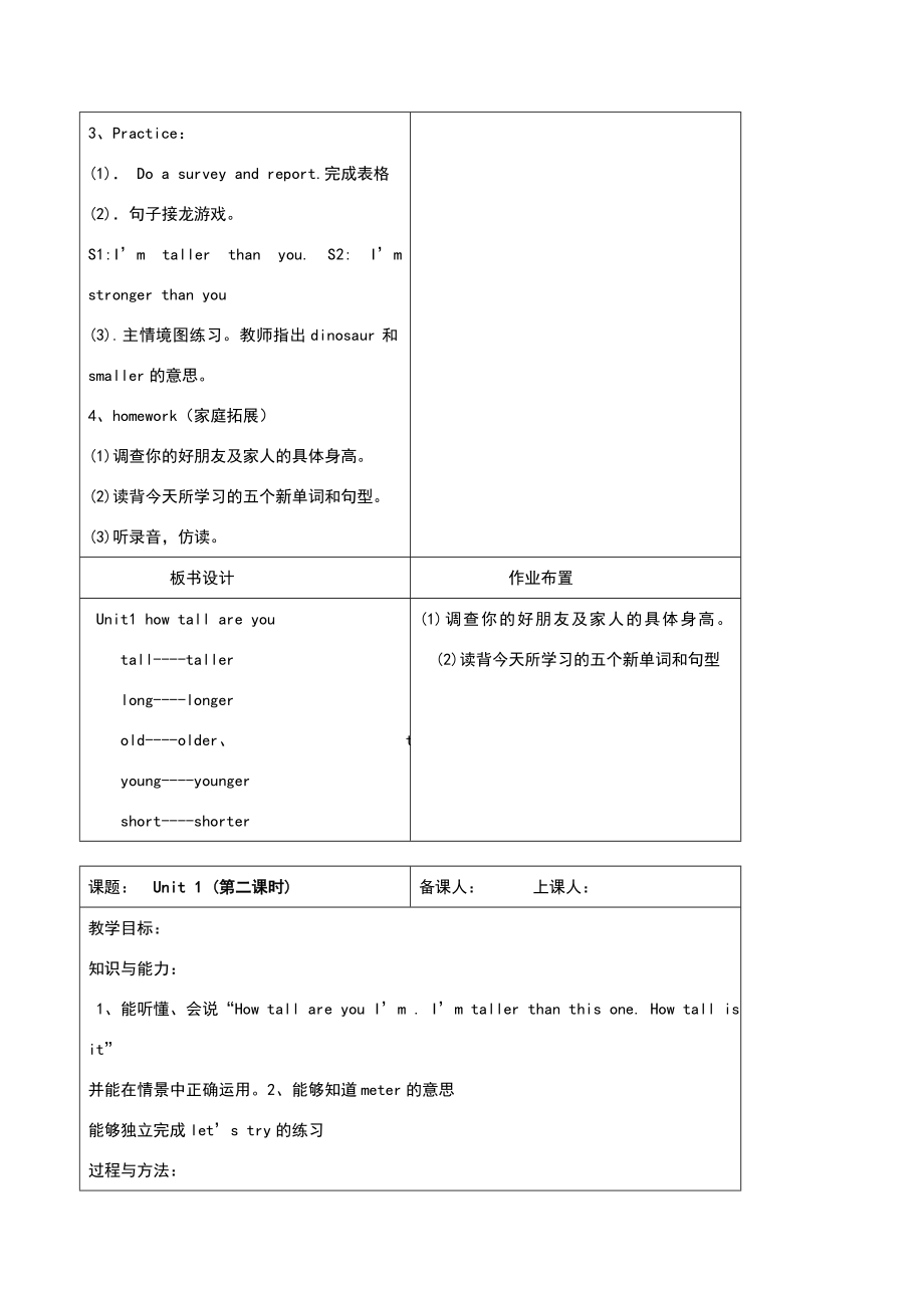 新人教版六年级英语教案下册(全册)97753_第4页