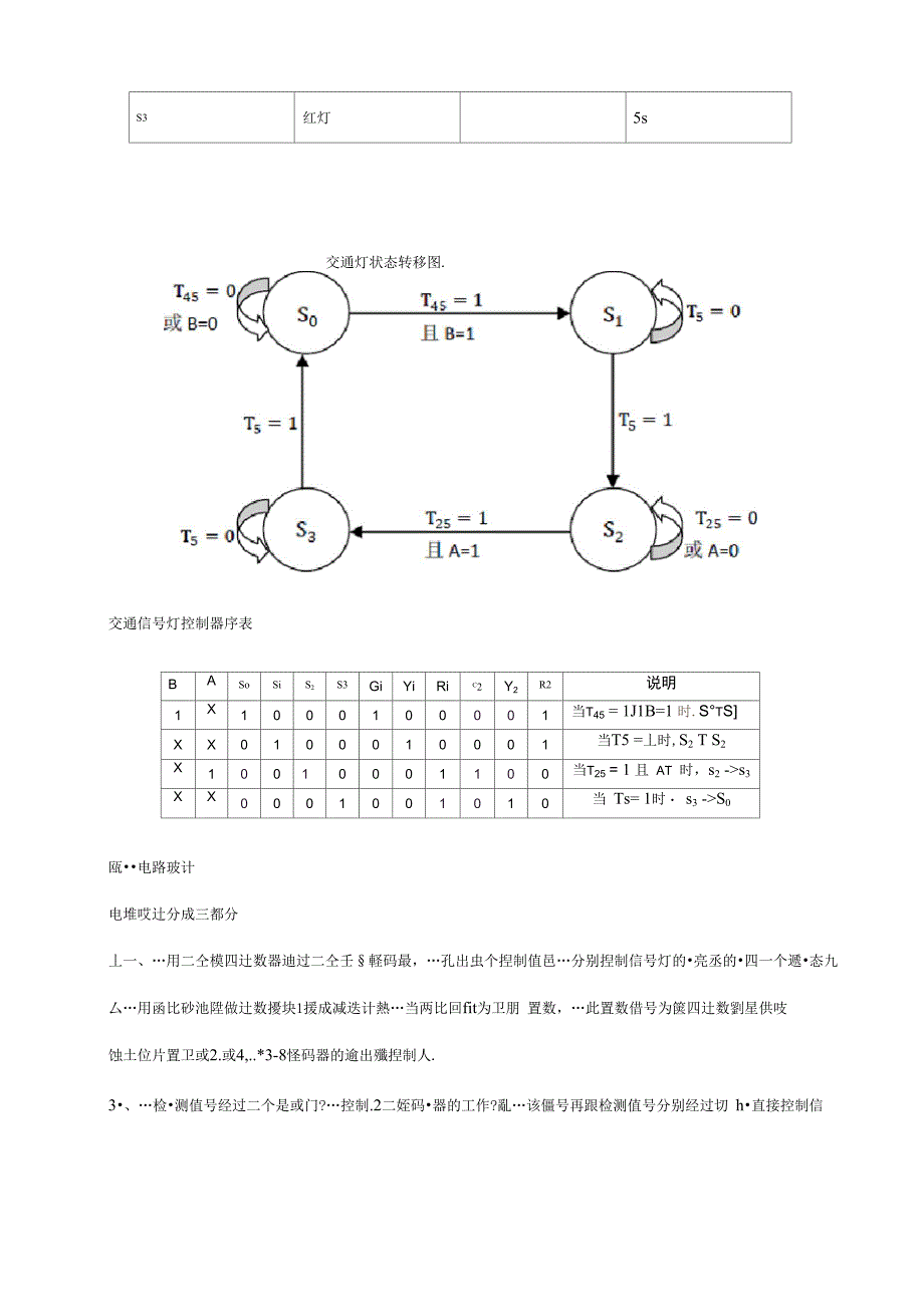 数电课设 交通灯_第4页