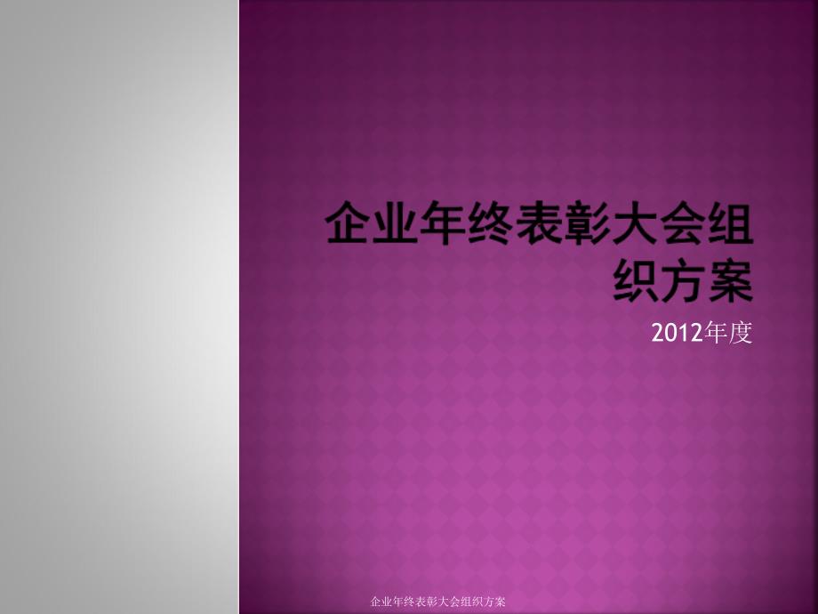 企业年终表彰大会组织方案课件_第1页