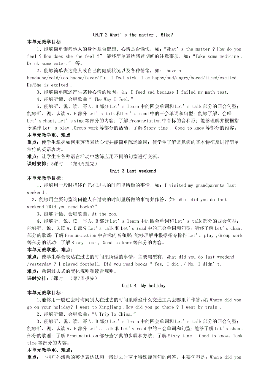 人教版英语六年级下教学计划_第2页