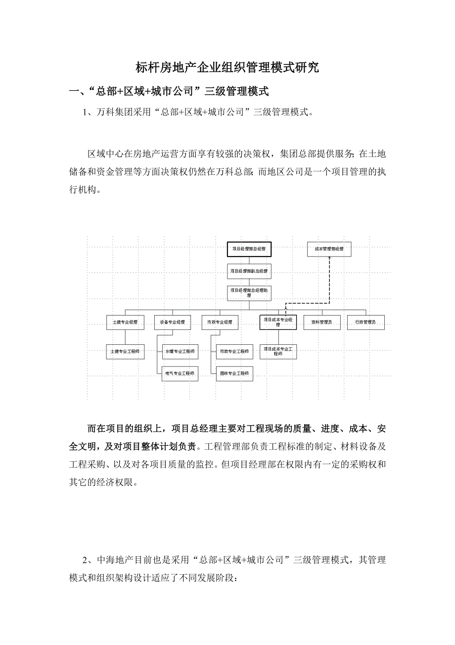 标杆房地产企业组织管理模式研究_第1页