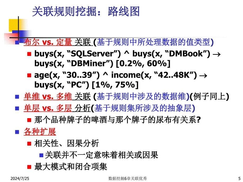 数据挖掘6章关联优秀课件_第5页