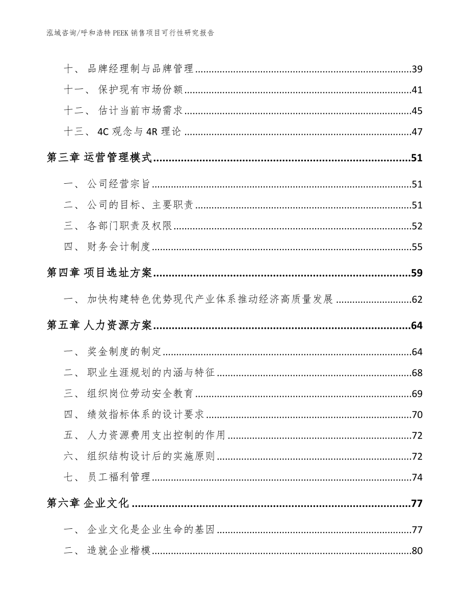 呼和浩特PEEK销售项目可行性研究报告_参考模板_第2页