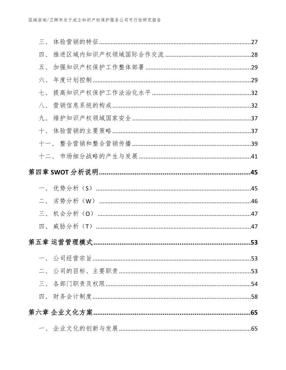 卫辉市关于成立知识产权保护服务公司可行性研究报告范文模板_第3页