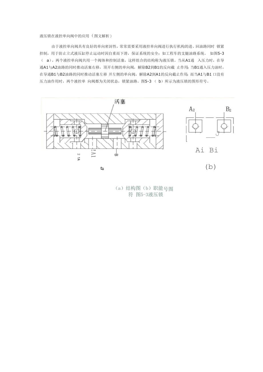 液压锁、液控锁结构原理_第1页