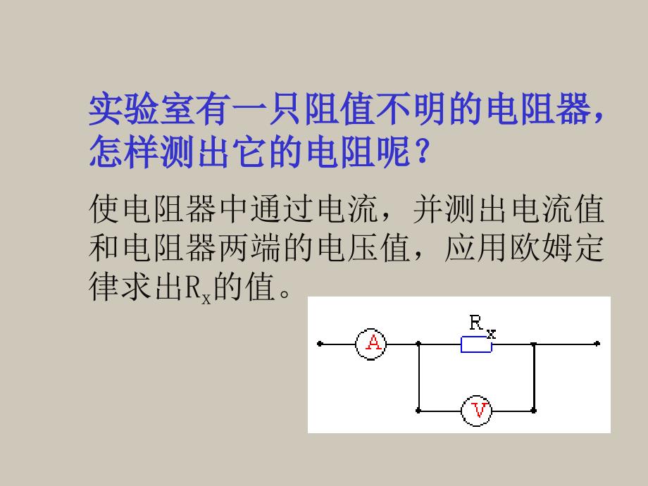 沪科版1413伏安法测电阻课件_第2页