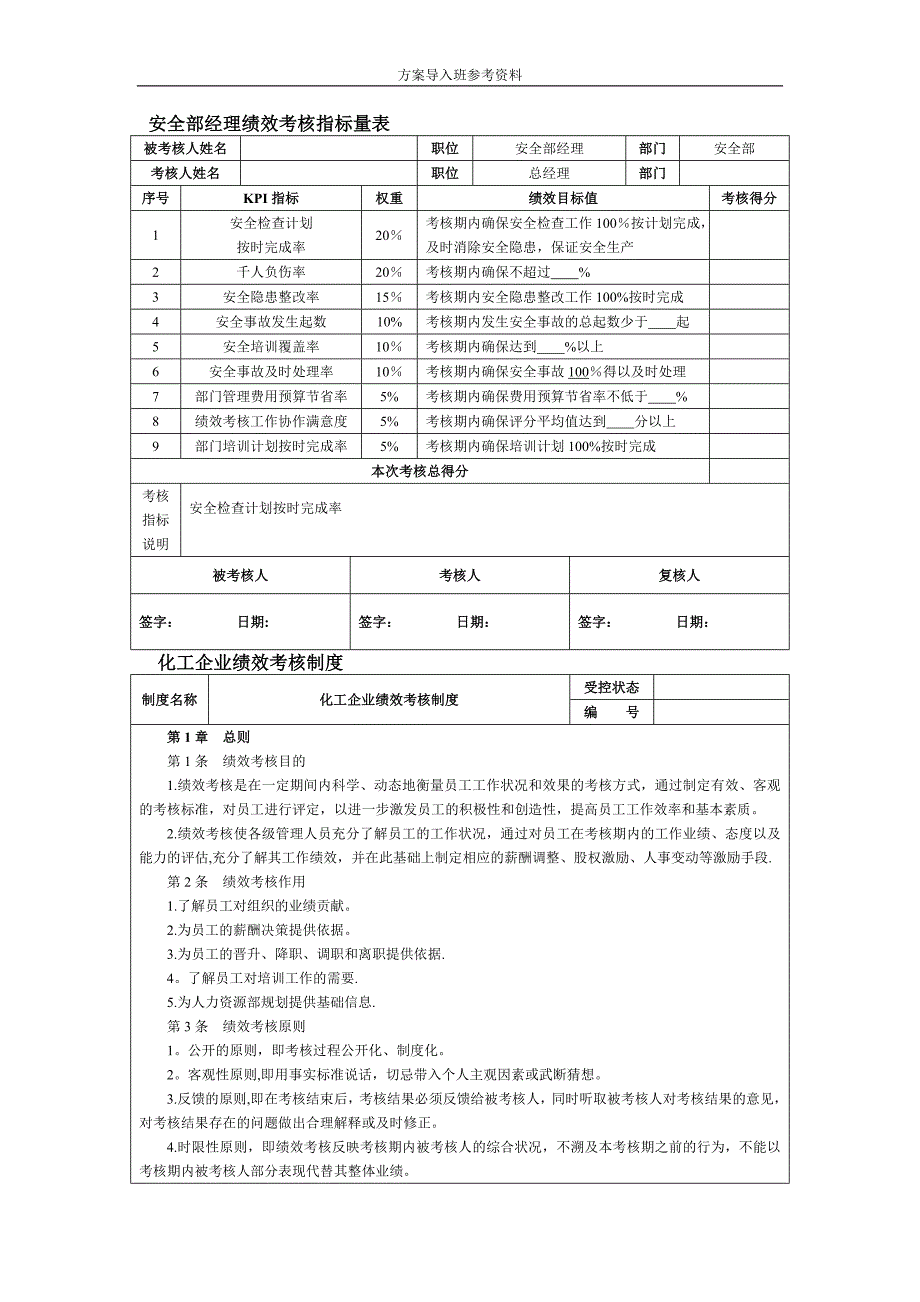 化工行业绩效考核_第4页