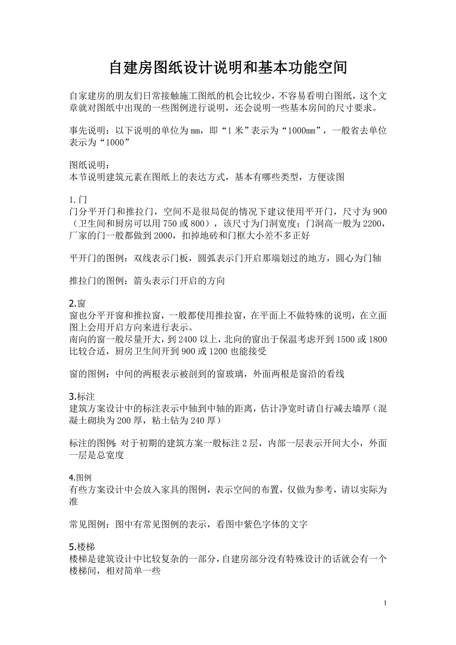 自建房图纸设计说明和基本功能空间_第1页