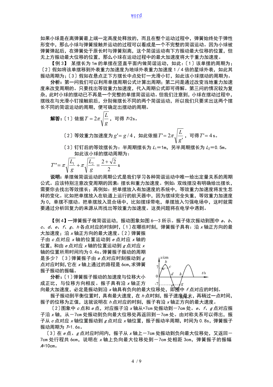 机械振动和机械波知识点总结材料分析报告_第4页