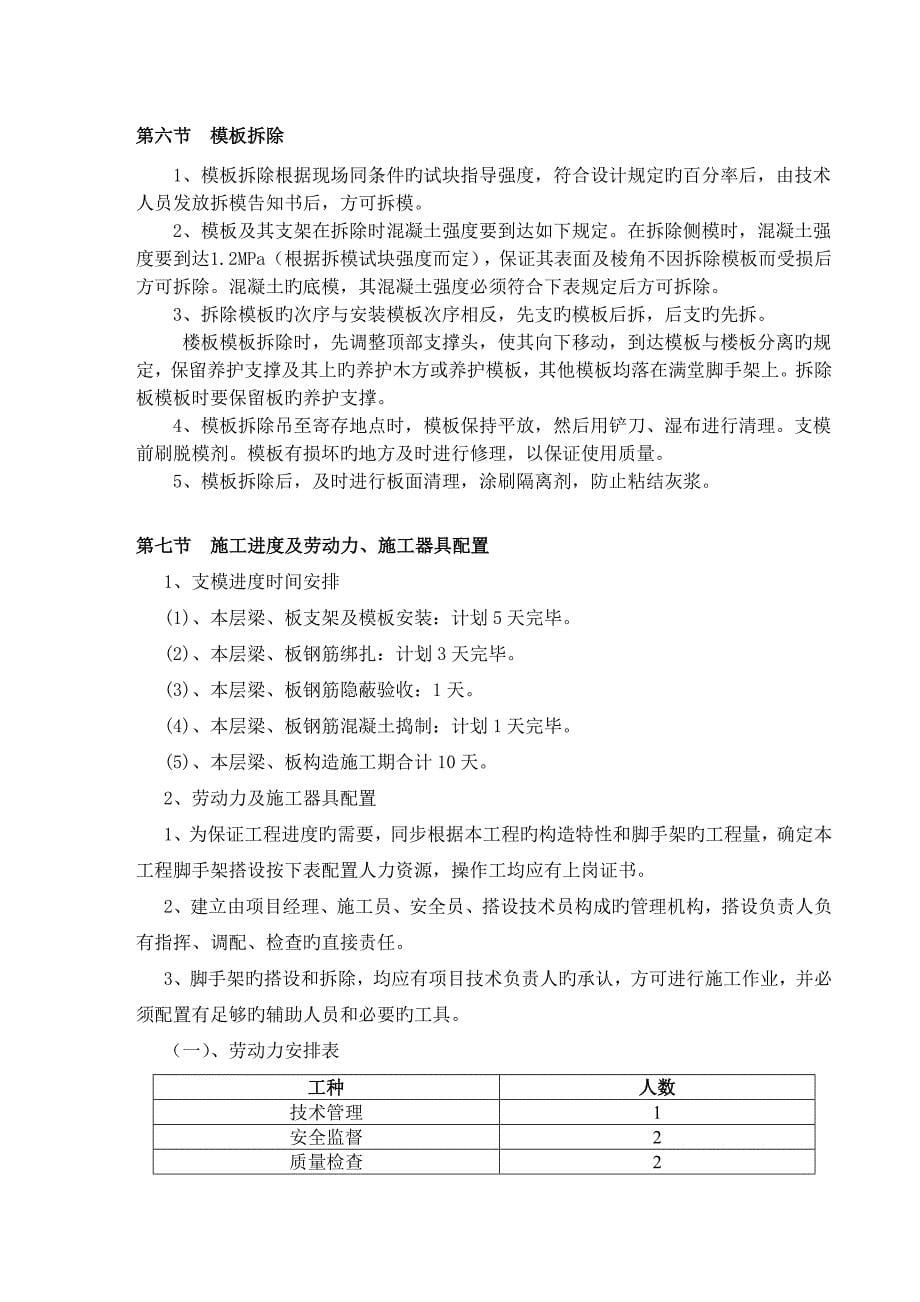 车间高支模方案门架_第5页