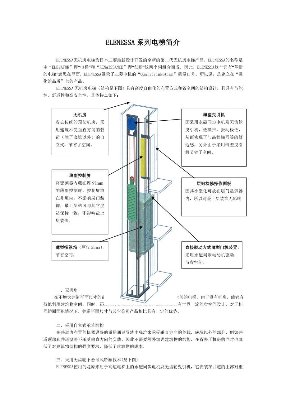 三菱电梯产品介绍_第5页