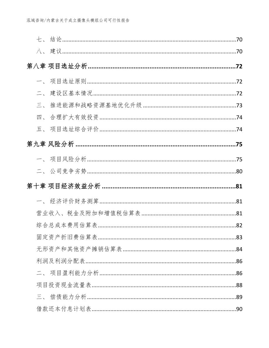内蒙古关于成立摄像头模组公司可行性报告（模板参考）_第4页