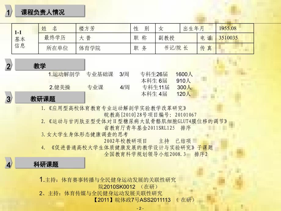 运动解剖学校级精品课程申报_第2页