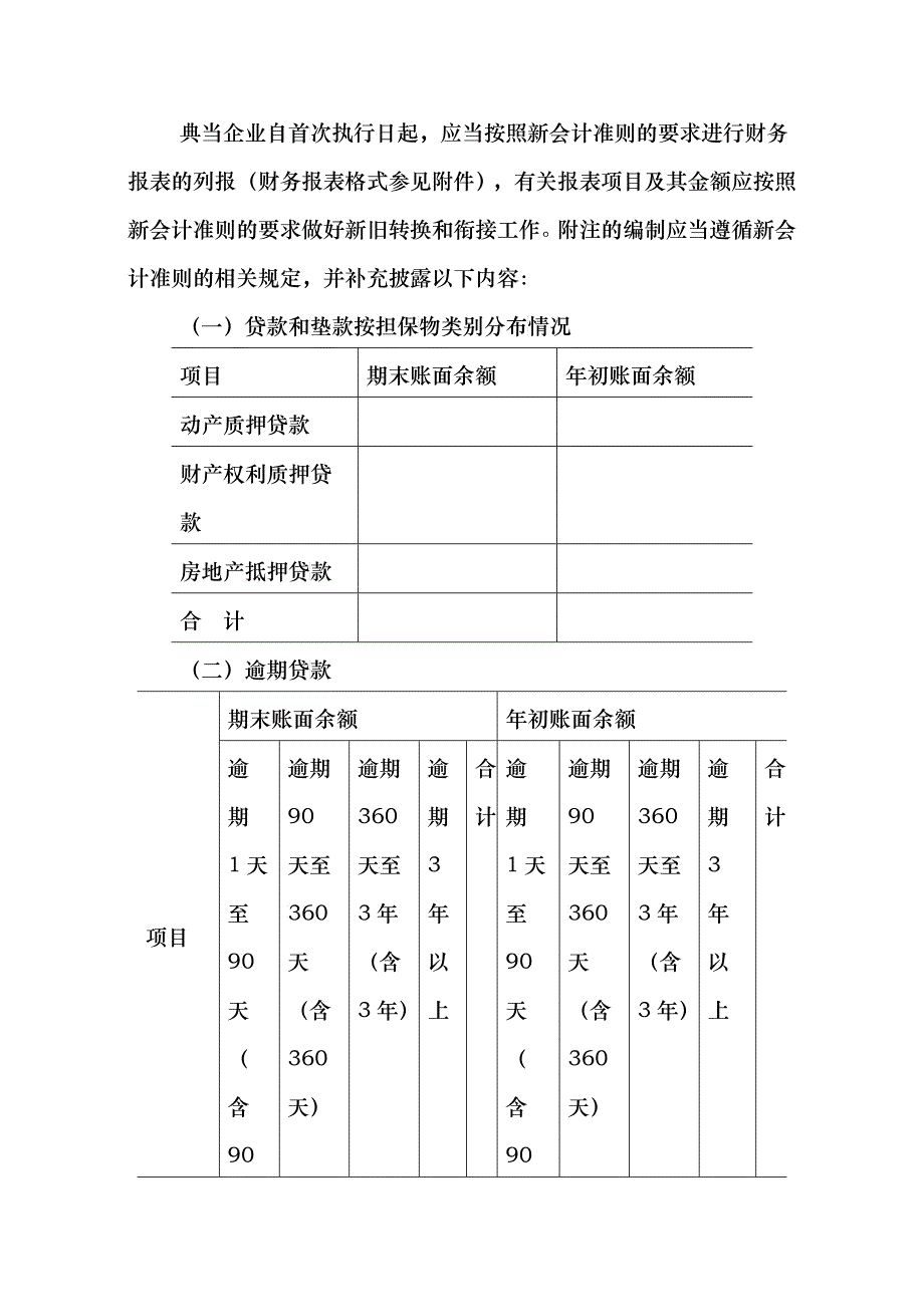 典当企业执行《企业会计准则》若干衔接制度_第3页