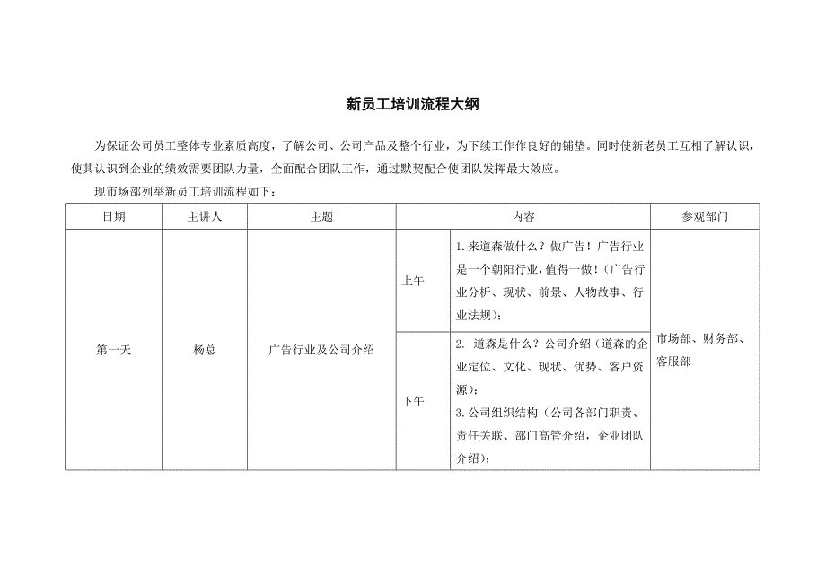 新员工培训流程大纲_第1页