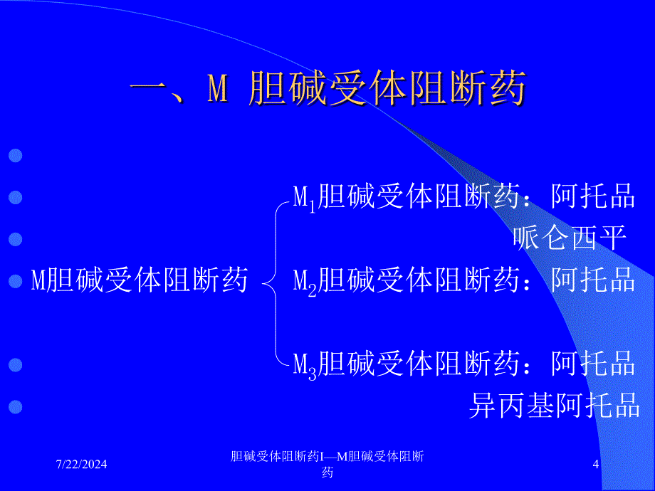 胆碱受体阻断药IM胆碱受体阻断药课件_第4页