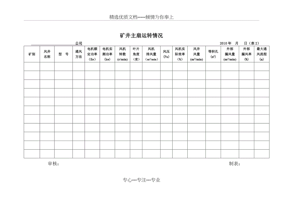 矿井通风表格_第2页