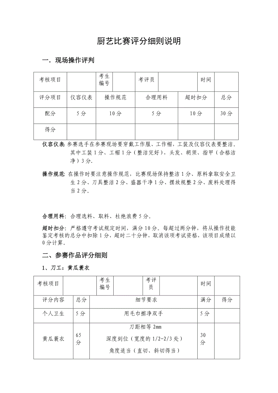 厨艺比赛评分细则说明_第1页