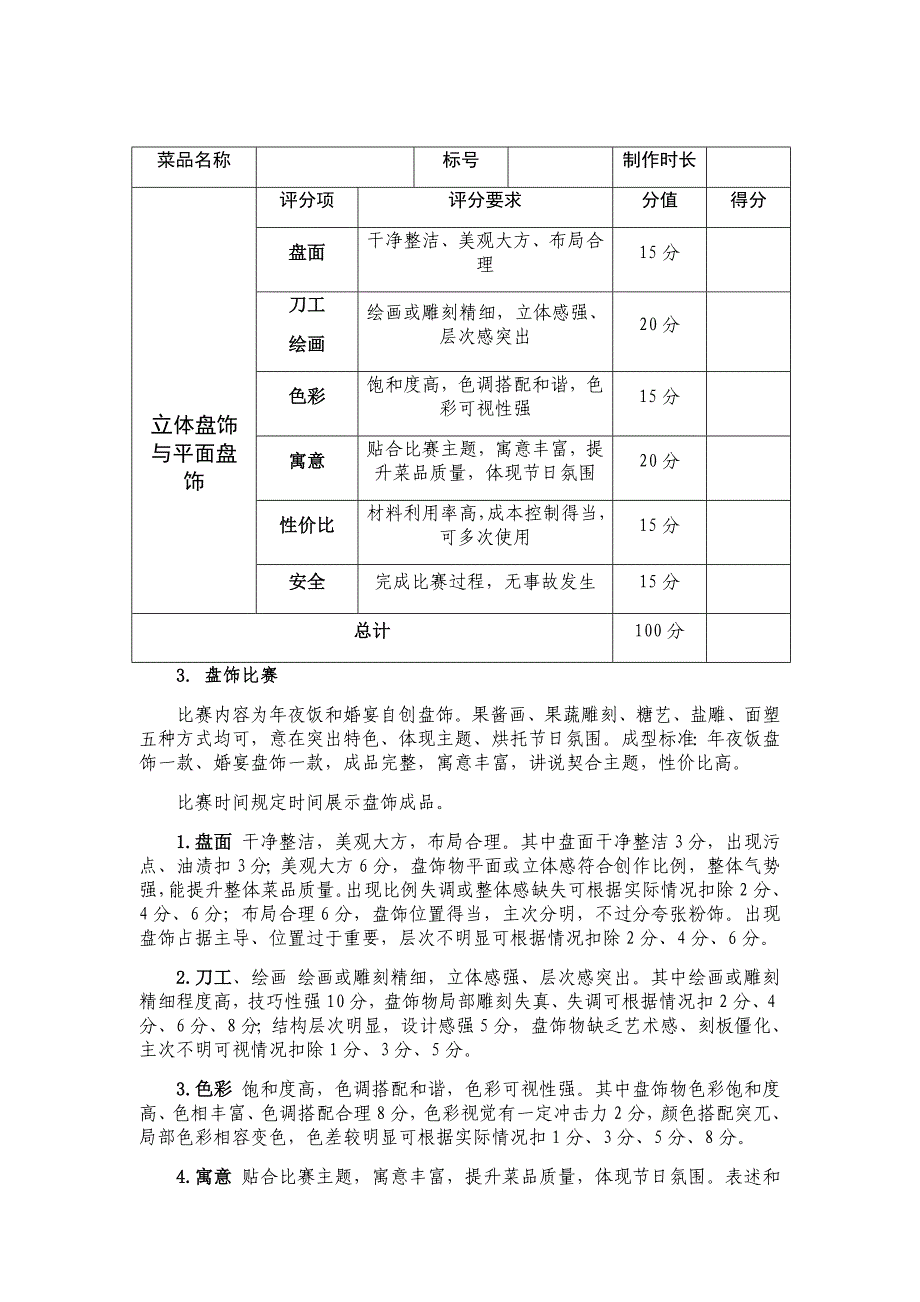 厨艺比赛评分细则说明_第3页