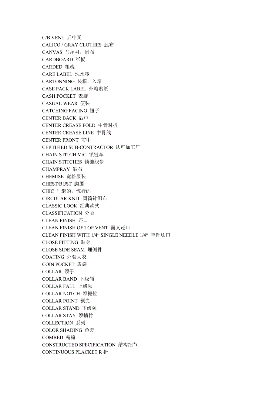 常用纺织英文.doc_第1页