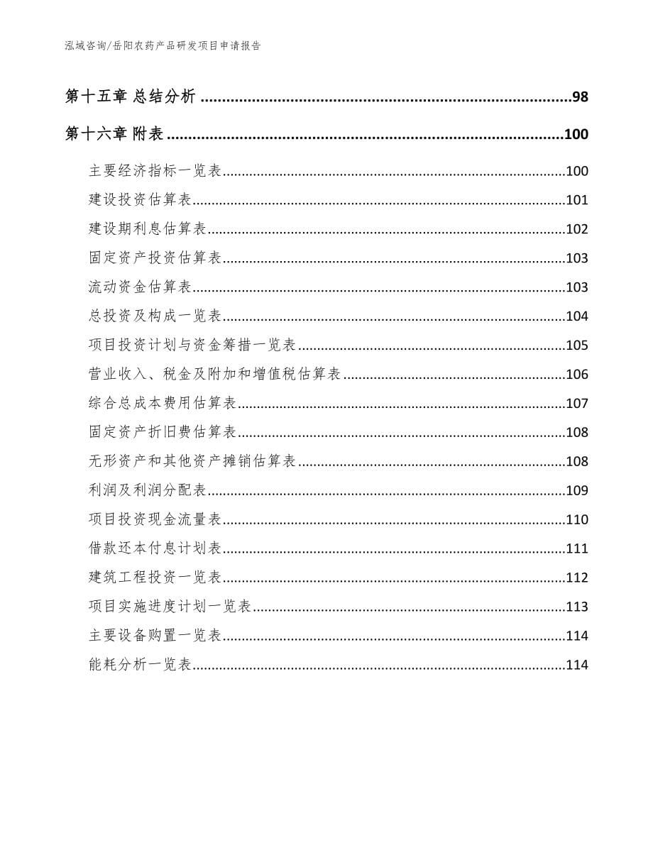 岳阳农药产品研发项目申请报告_第5页