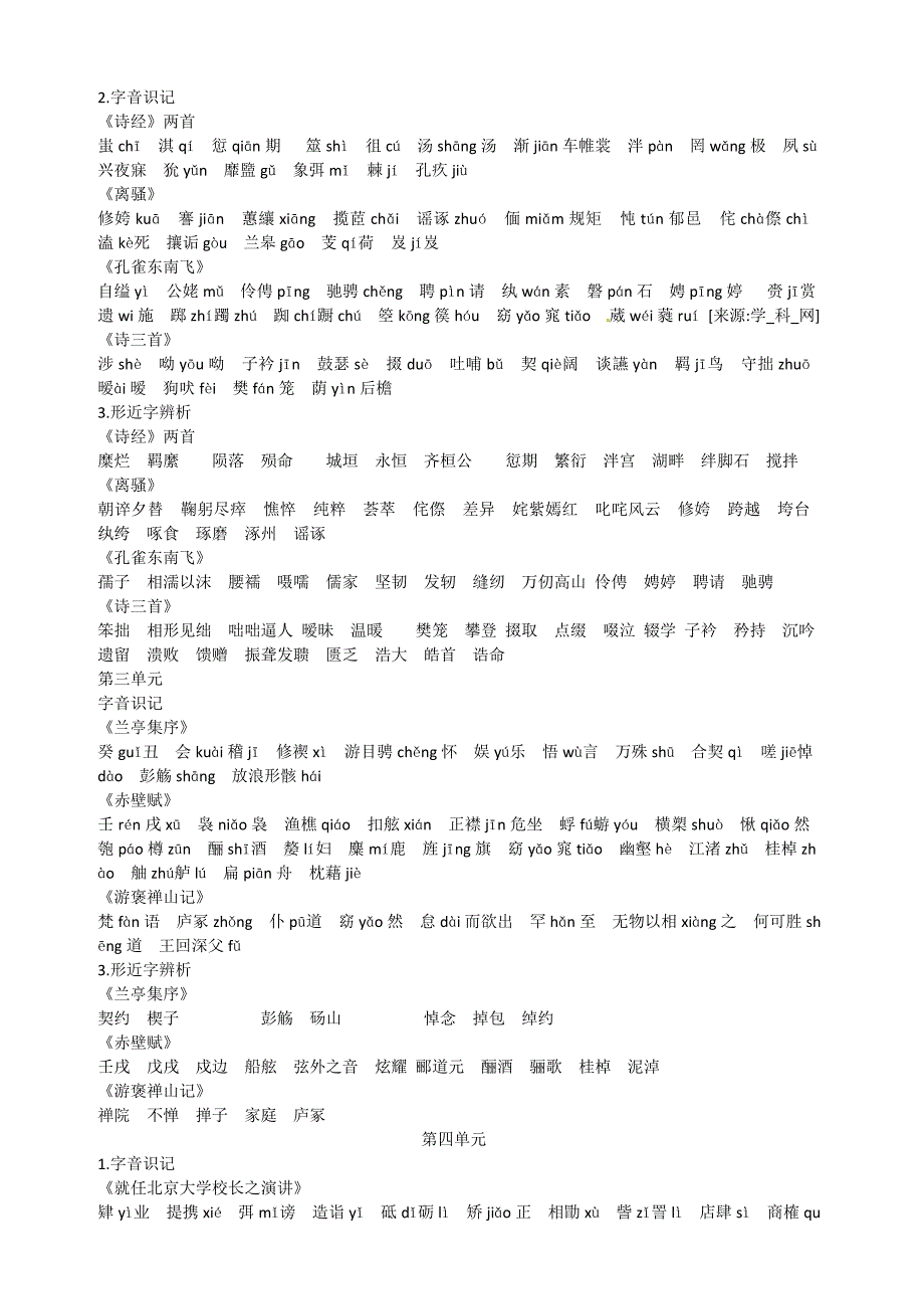 语文必修二基础知识_第3页