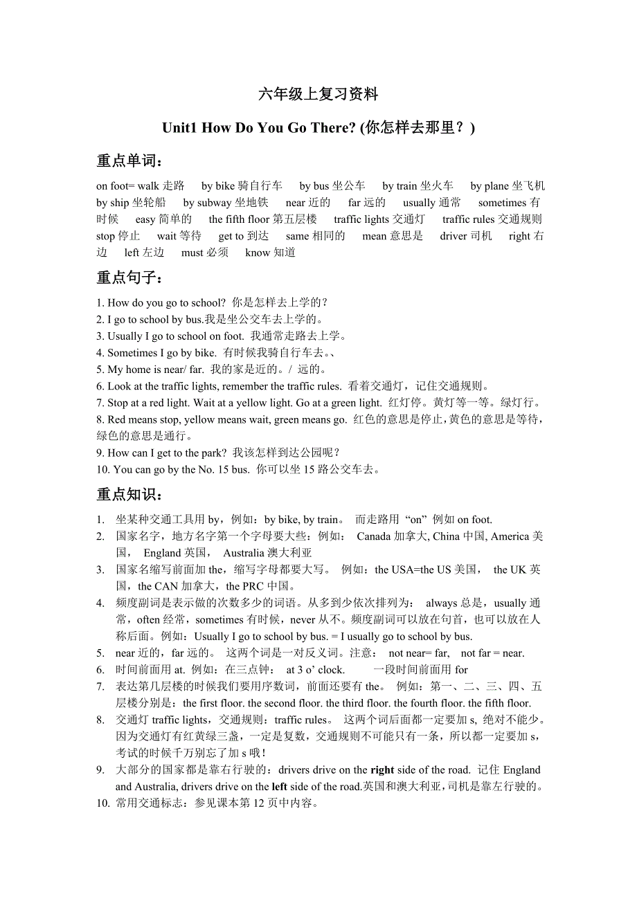 六年级英语PEP单词下册_第1页