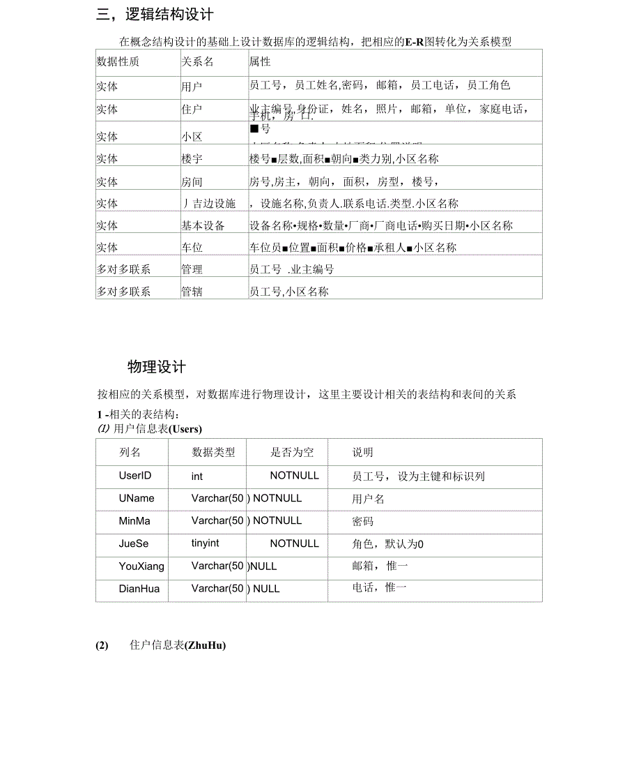 物业管理系统的数据库设计_第4页