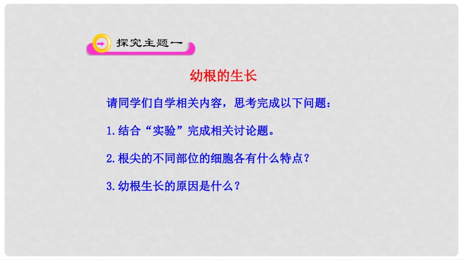 湖北省北大附中武汉为明实验学校七年级生物上册 第3单元 第2章 第2节 植株的生长课件 （新版 ）新人教版_第4页