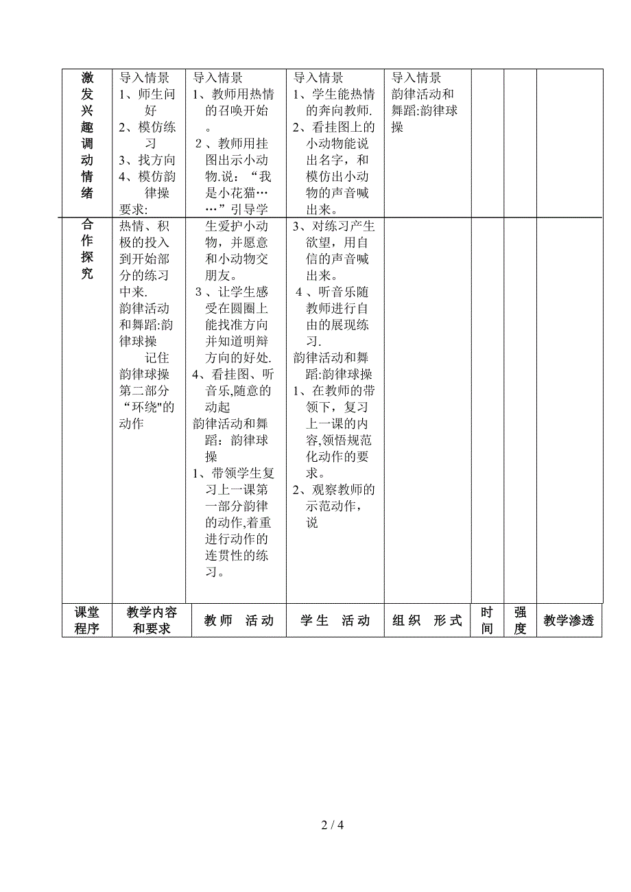 韵律活动和舞蹈：韵律球操二_第2页