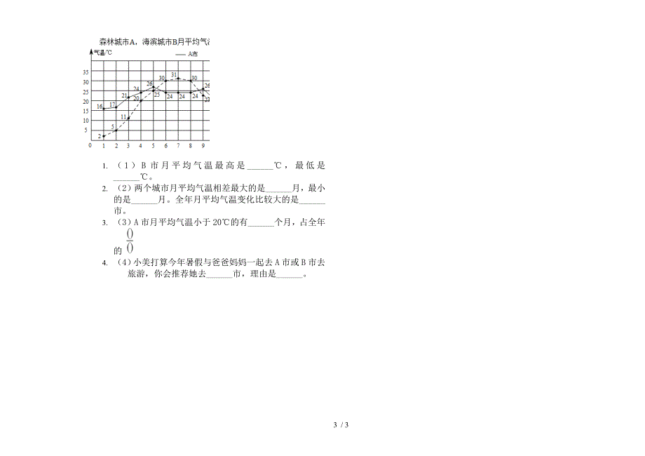 2019年专题练习题五年级下学期数学期末模拟试卷.docx_第3页