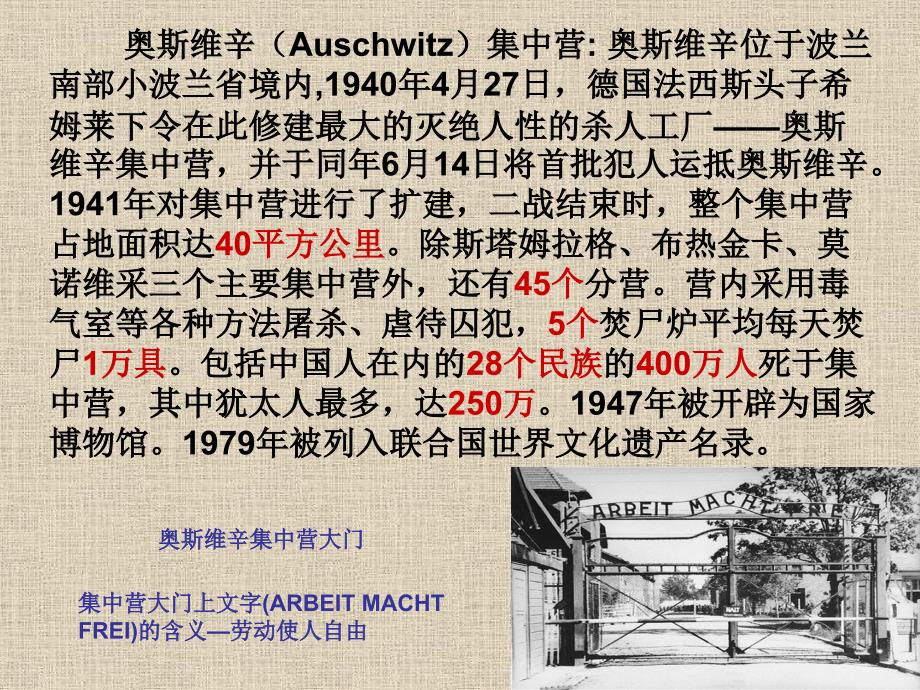 [课件]高一必修一_第十课《短新闻两篇》之《奥斯维辛没有什么新闻》_第3页