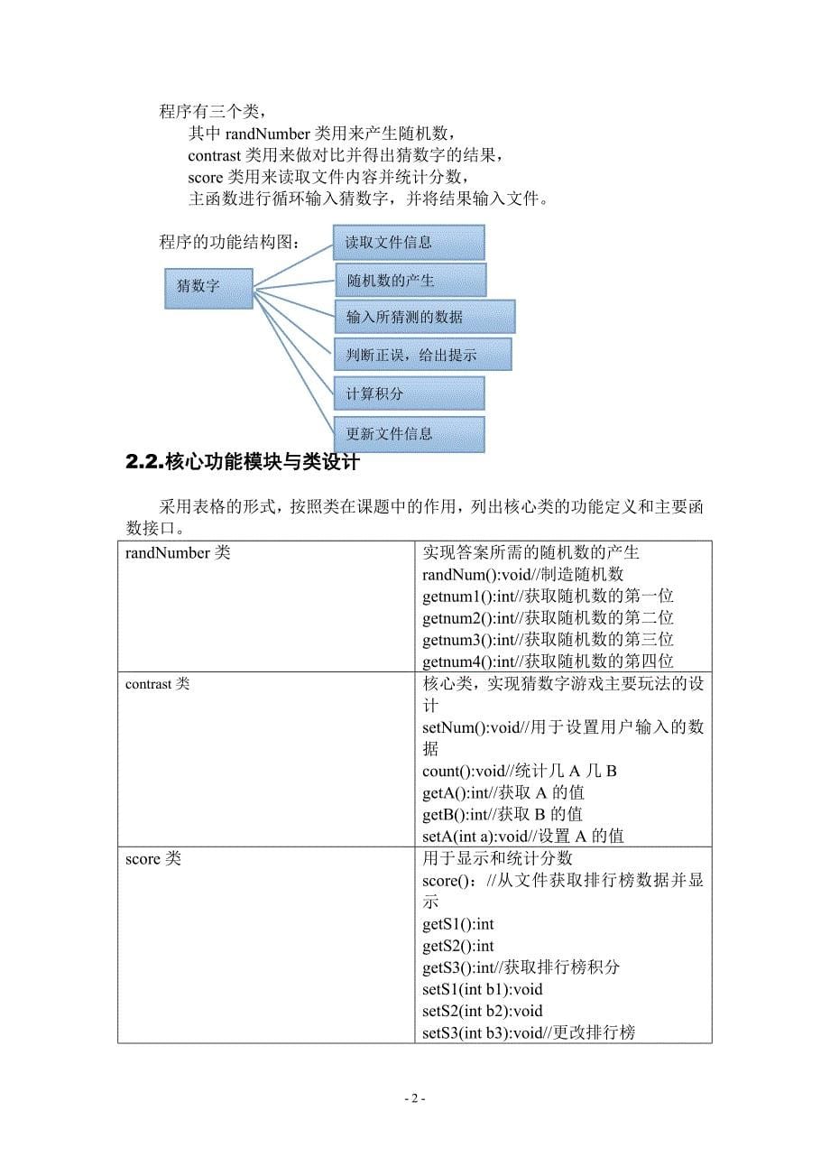 面向对象程序设计课程设计报告解析_第5页