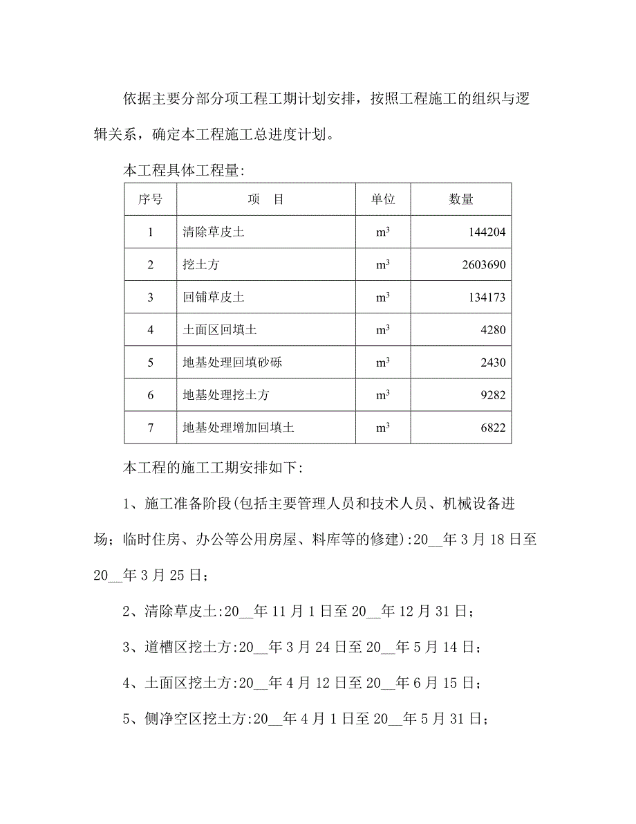 土方及地基处理施工进度计划范本_第3页