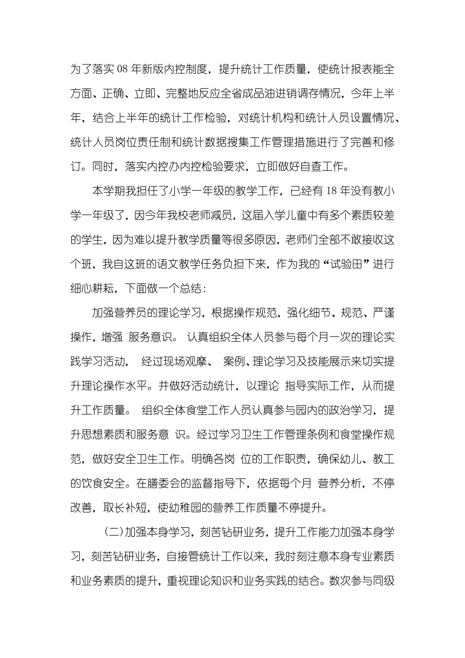 统计工作个人总结_第4页